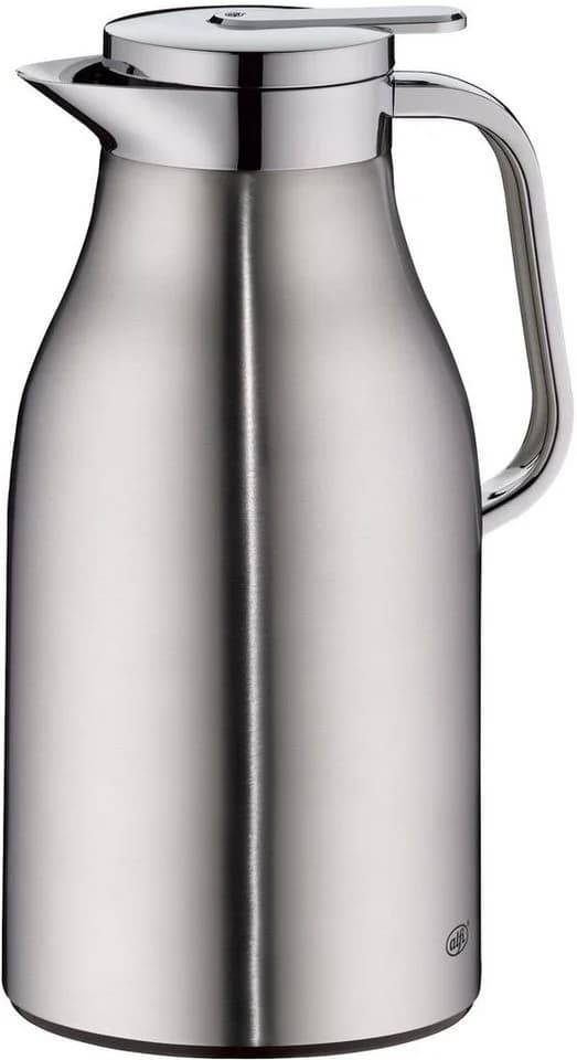 Alfi Isolierkanne SKYLINE 1,5l Edelstahl mit Hartglaseinsatz