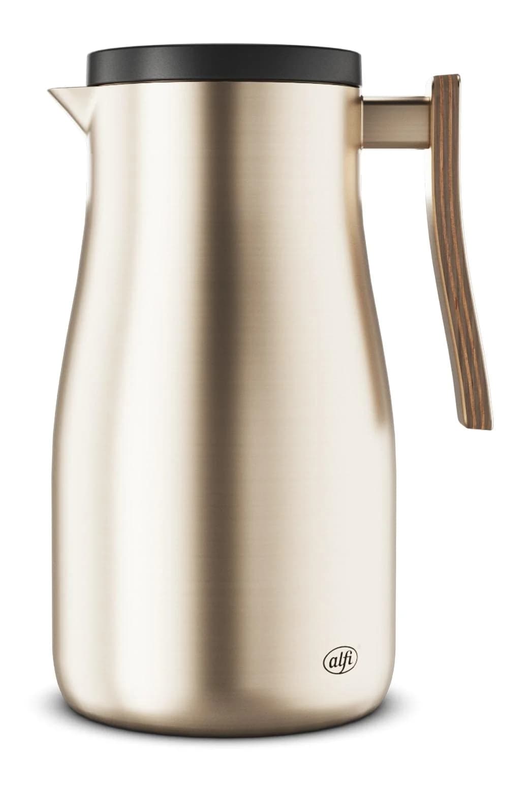 ALFI Isolierkanne STUDIO ALLURE Edelstahl Eichenholz Griff 1L