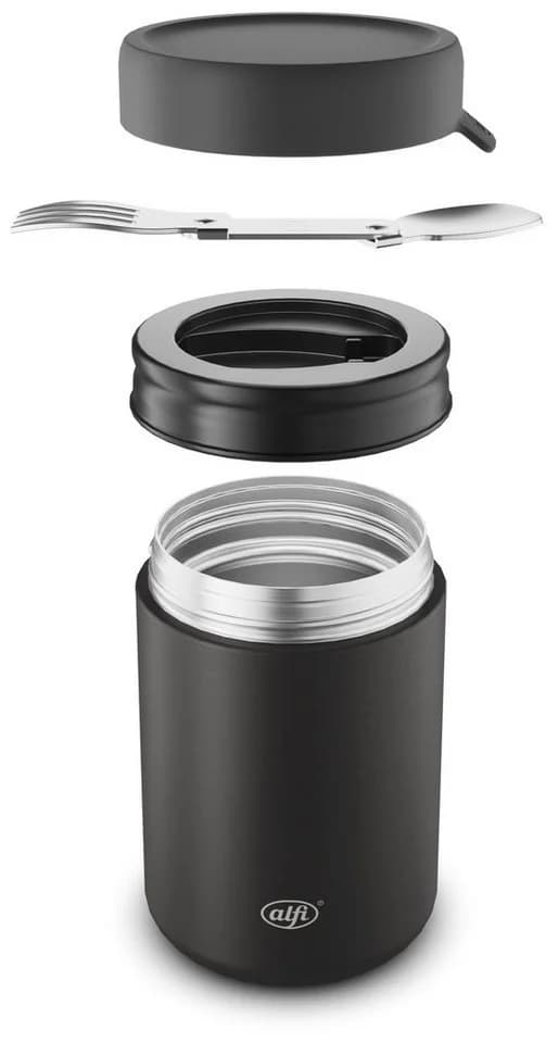Thermobehälter ALFI ISO FOOD MUG Edelstahl Schwarz - Bild 3