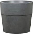 Scheurich Blumentopf 224/30 groove carbon Grau Kunststoff Bild 2