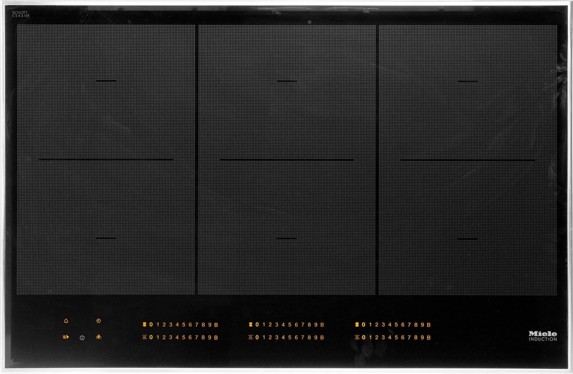 MIELE Flex-Induktions-Kochfeld KM 7575 FR Schwarz 6 Kochzonen
