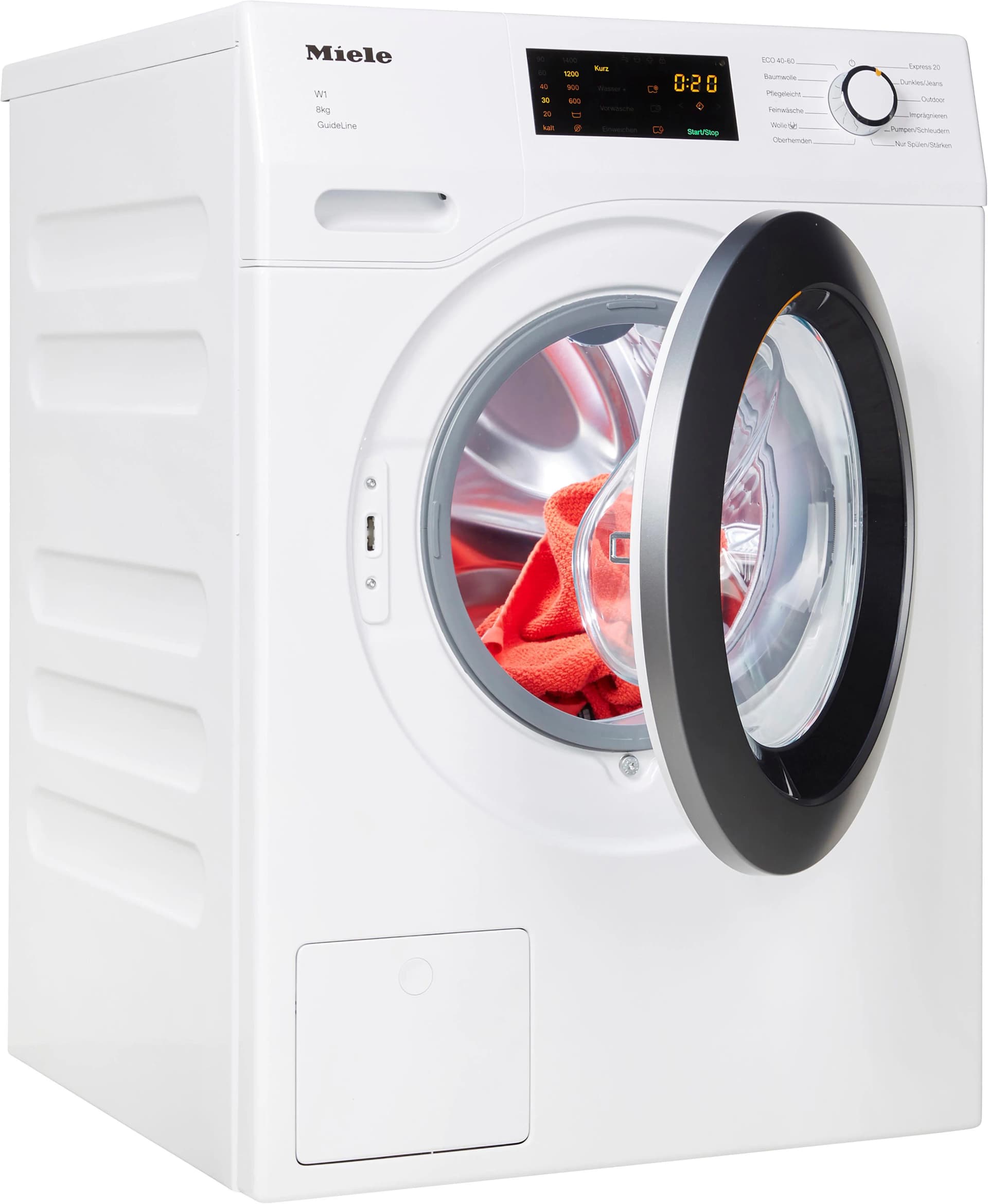 MIELE Waschmaschine WDD131 WPS GuideLine Frontlader 8 kg Weiß