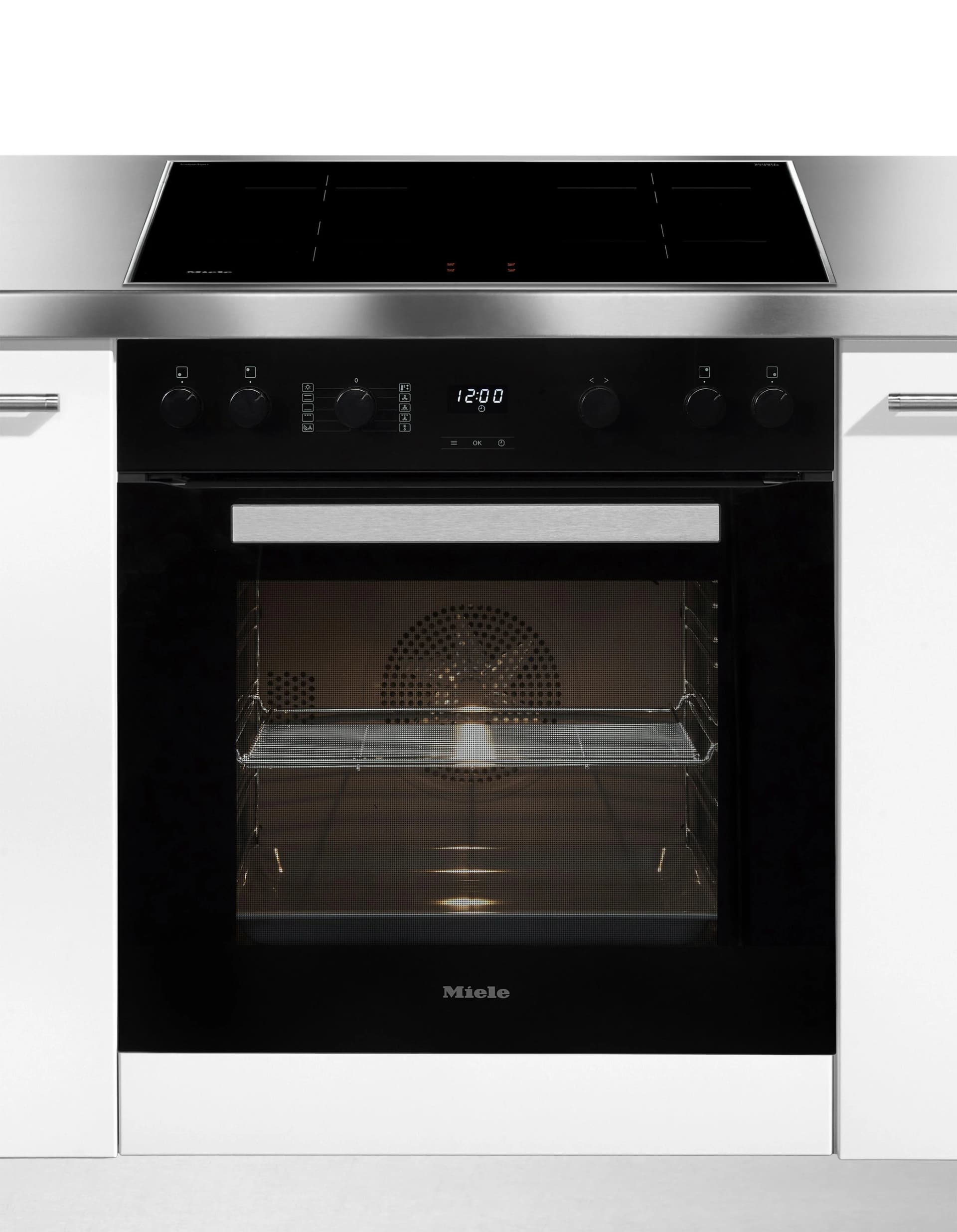 MIELE Induktions Herd-Set H 2455 I ACTIVE mit KM 7061 FR Schwarz