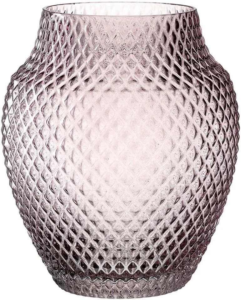 Leonardo Tischvase POESIA Grau Glas Relief Optik Bauchig - Bild 2