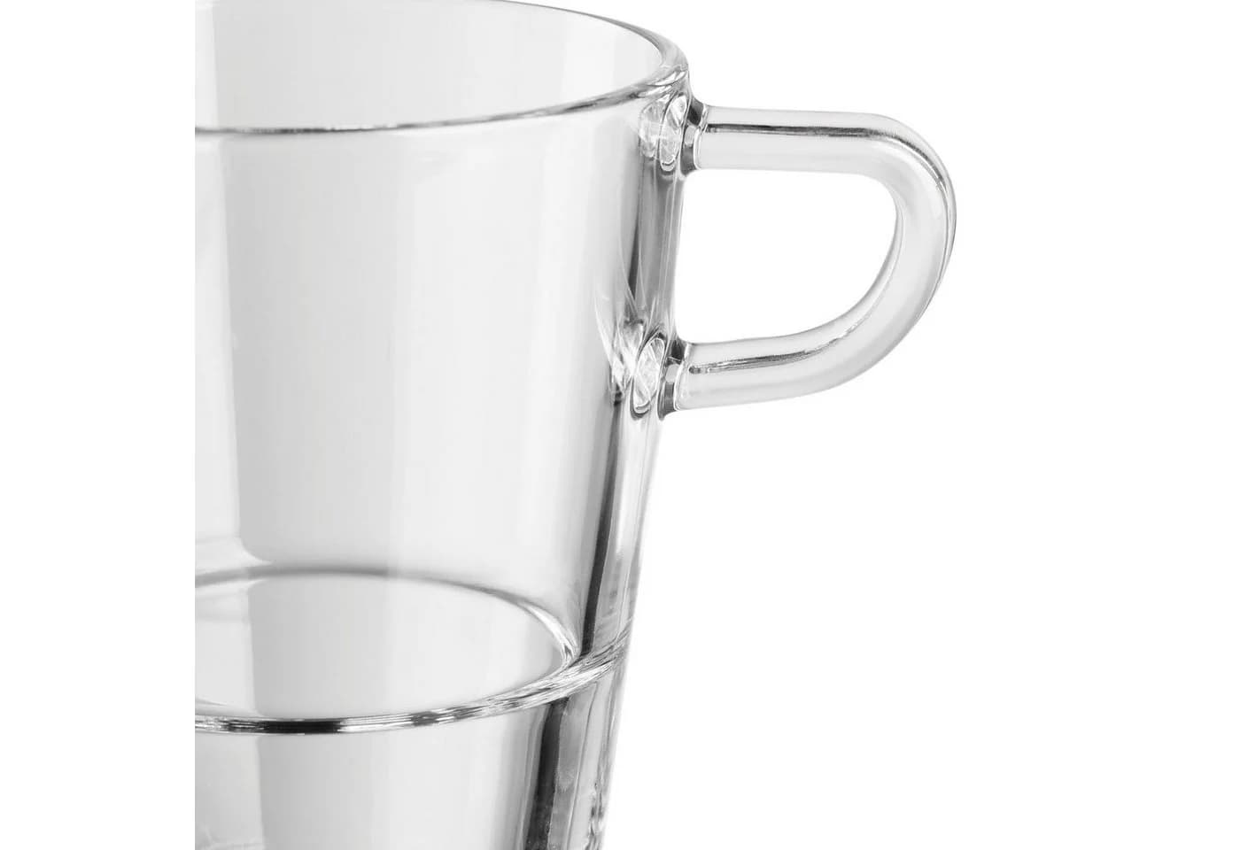 LEONARDO Latte-Macchiato-Glas SENSO 4-tlg. Edelstahl Glas - Bild 3