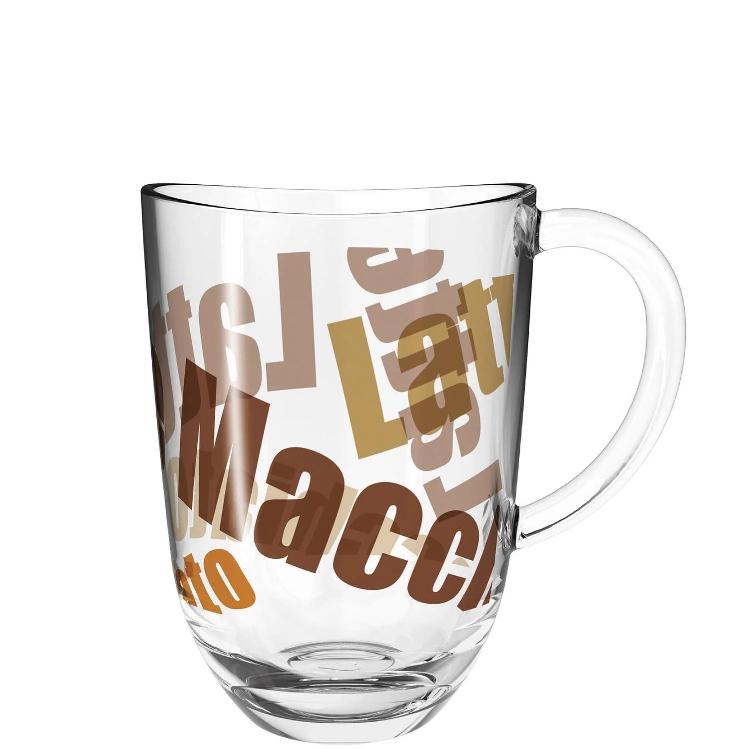 Latte-Macchiatotasse LEONARDO NAPOLI Bunt Glas