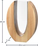 Leonardo Vase LEGNO Braun Ellipsenförmig Bild 4