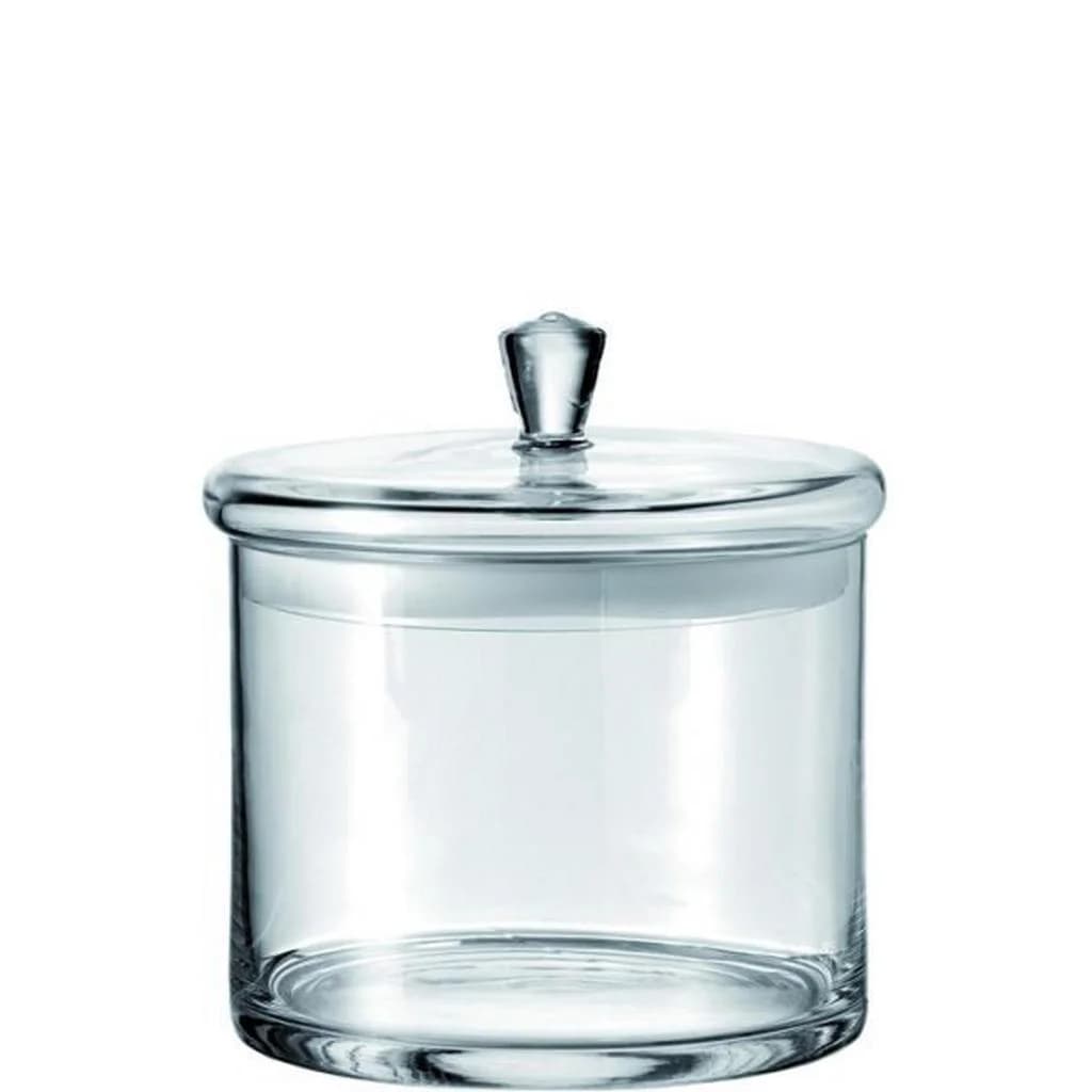 Leonardo Dose Klar Glas Rund 20 cm