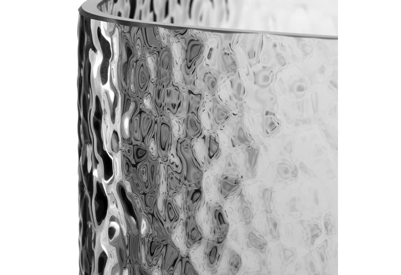 LEONARDO Dekovase MARTELLO Grau Glas - Bild 4