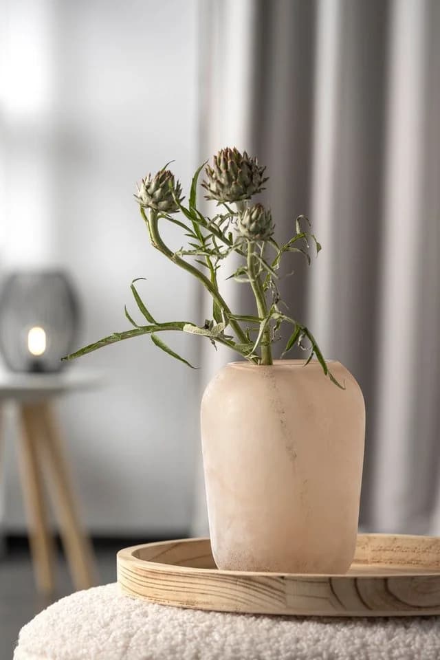 LEONARDO Dekovase Vase TROGOLO Beige Glas