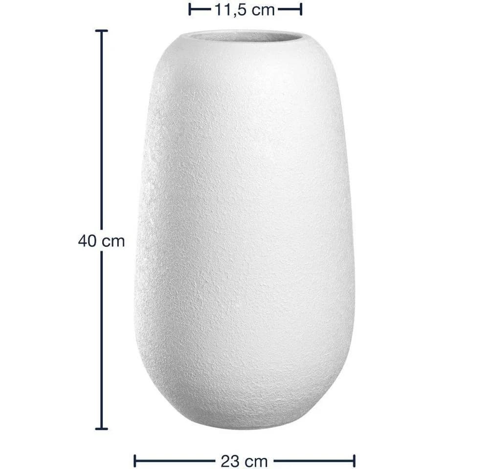 LEONARDO Dekovase TROGOLO Weiß Keramik 40cm - Bild 2