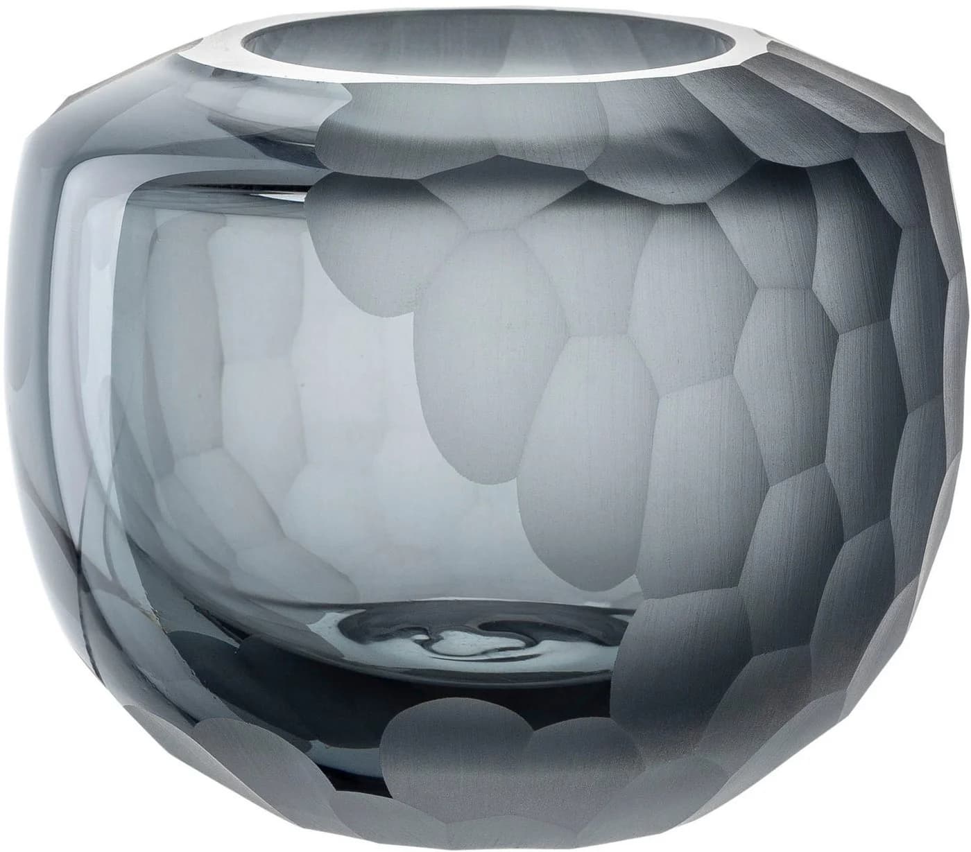 Leonardo Tischvase BELLAGIO Anthrazit Glas Handgefertigt - Bild 2