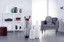 Leonardo Bodenvase MILANO Grau Glas Flaschenform Bild 3