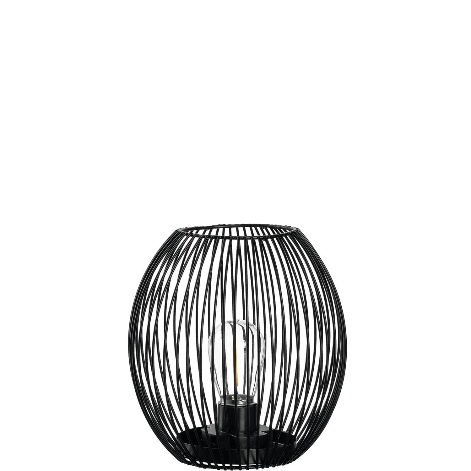 Leonardo LED Tischleuchte Laterne CASOLARE Schwarz Metall - Bild 3