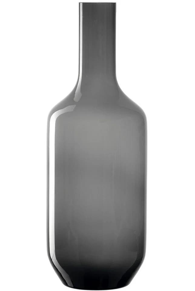 Leonardo Bodenvase MILANO Grau Glas Flaschenform Handgefertigt - Bild 2