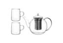 Leonardo Teekanne LIMITED EDITION Transparent Borosilikatglas 1,2 l 3-teilig Bild 2