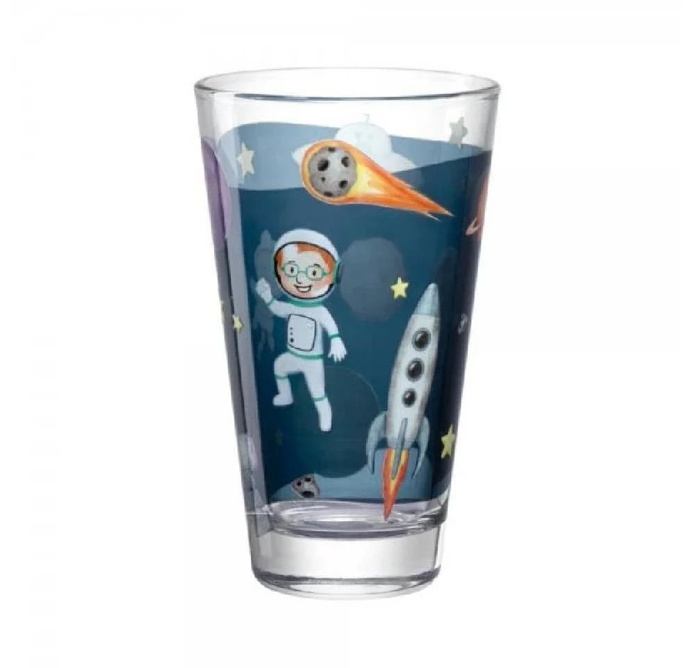 LEONARDO Kinderbecher Bambini Avventura Weltall Kalk-Natron-Glas - Bild 3