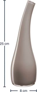 LEONARDO Dekovase ARCO Taupe Glas Handgefertigt Bild 5