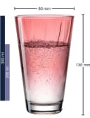 LEONARDO Trinkglas TWIST 300 ml 4er-Set Bunt Glas Longdrinkbecher Bild 5
