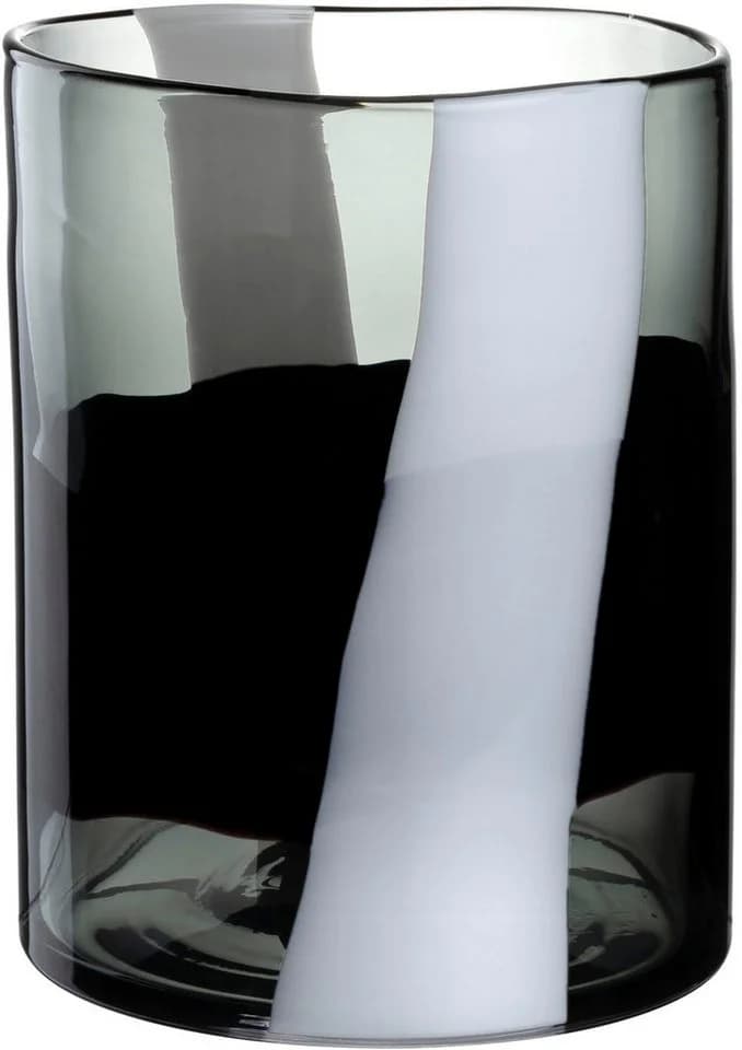 Leonardo Vase BANDA NERA Schwarz Glas Dekovase - Bild 2