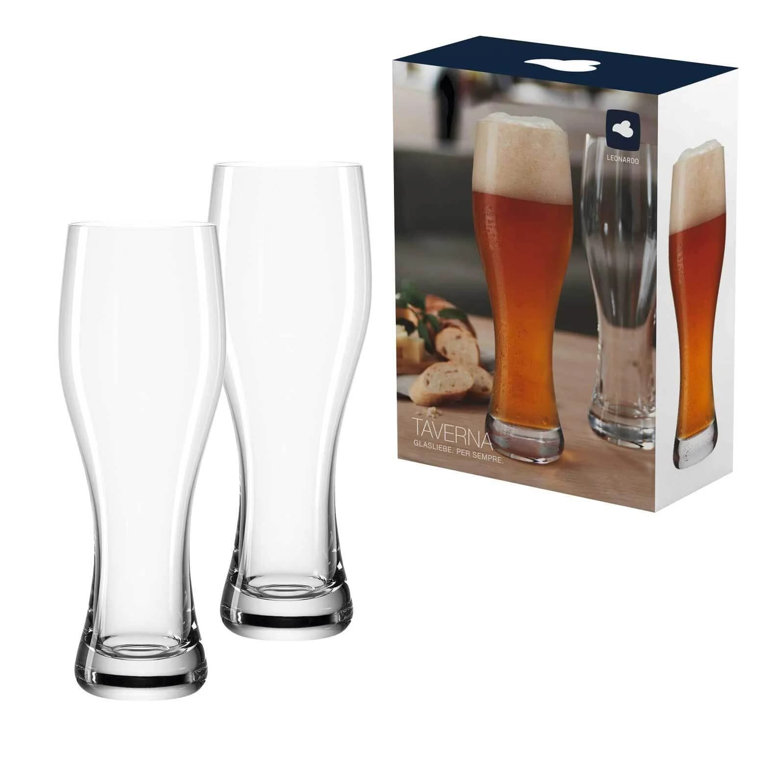 Leonardo Weizenbiergläser TAVERNA 330 ml 2er Set transparent