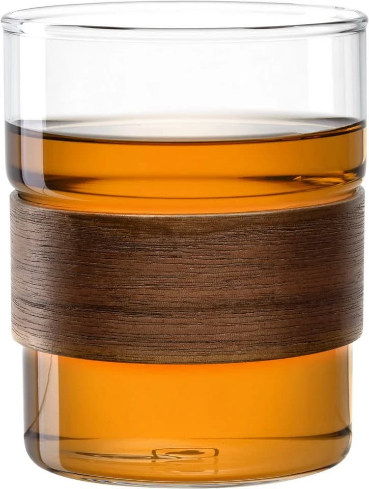 Leonardo NOVO LEGNO Glasbecher 2er Set Braun Transparent - Bild 3