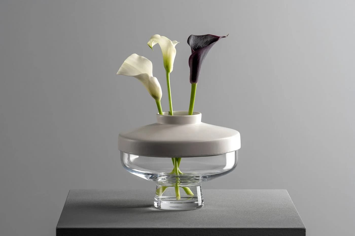 Vase RIVA Weiß Handgefertigt
