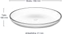 Leonardo Speiseteller CUCINA 18 cm 4er-Set Glas Transparent Bild 4