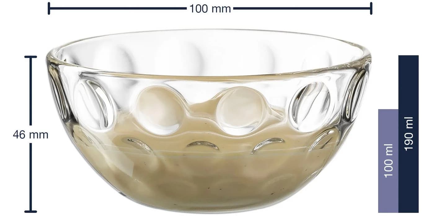 LEONARDO Schale CUCINA OPTIC 4er-Set Glas Transparent - Bild 4