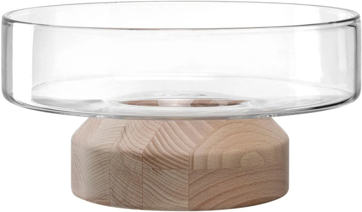 Leonardo Dekoschale LEGNO 27 cm Beige Holzsockel - Bild 2
