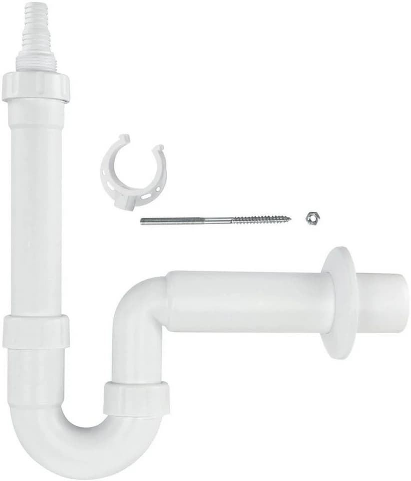 Haas Otto Waschmaschinensiphon DN50 Kunststoff mit Wandhalter
