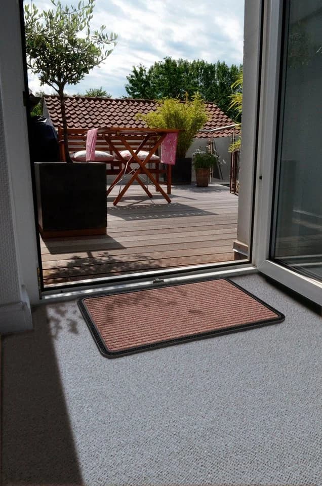 ASTRA Fußmatte Border Star 1 Braun Rutschhemmend Outdoor
