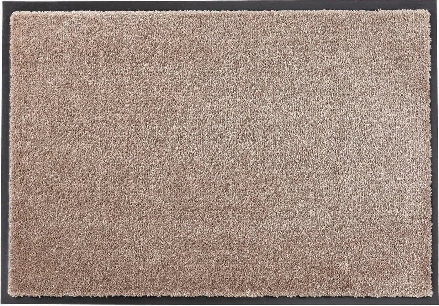 SCHÖNER WOHNEN Fußmatte Miami Uni Grau Taupe 50x70 cm - Bild 2