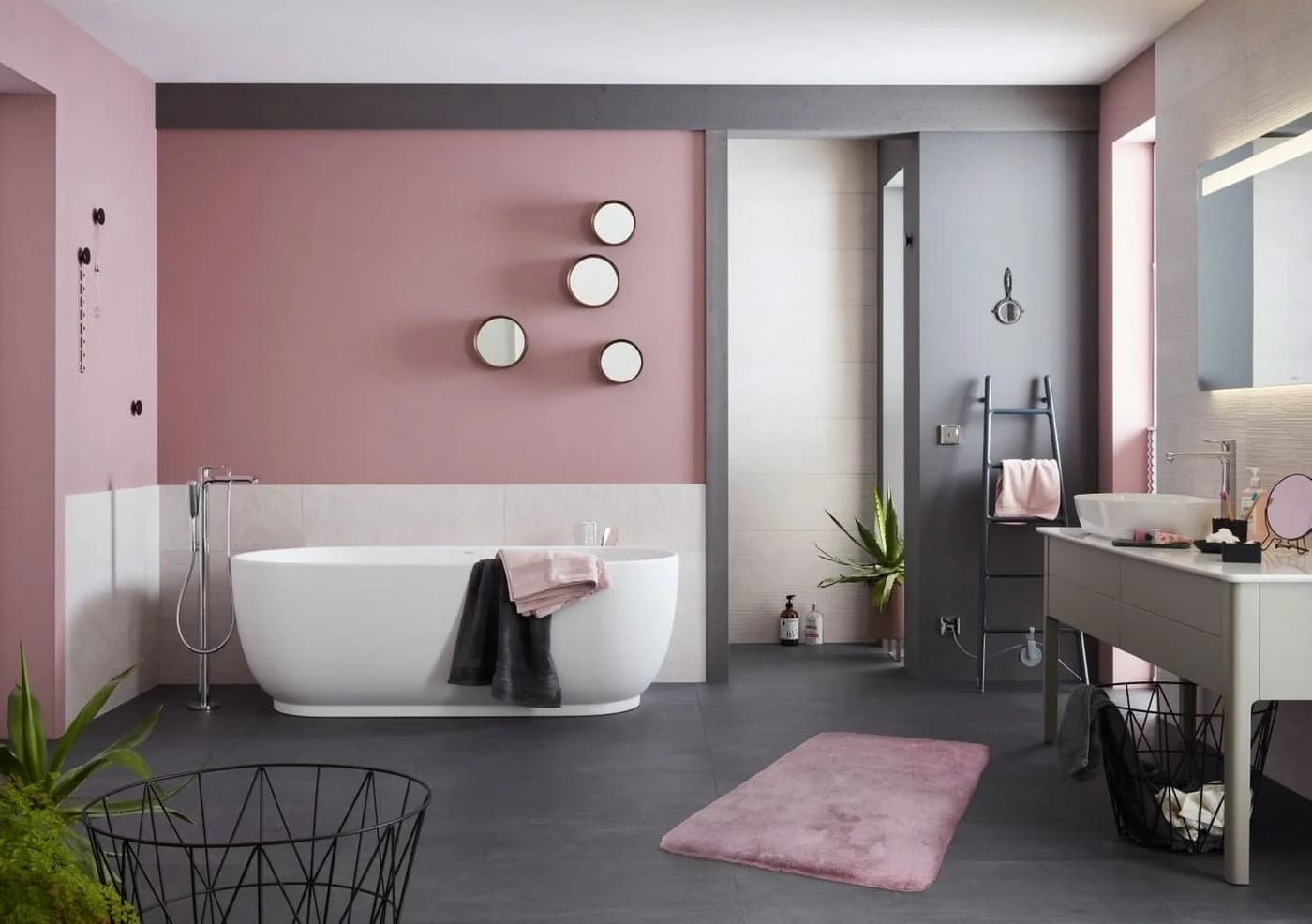 SCHÖNER WOHNEN-Kollektion Badematte Bali Rosa Polyester Kuschelig