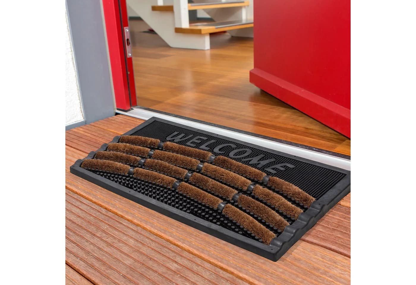 ASTRA Rimini Fußmatte Schwarz Braun Outdoor Geeignet