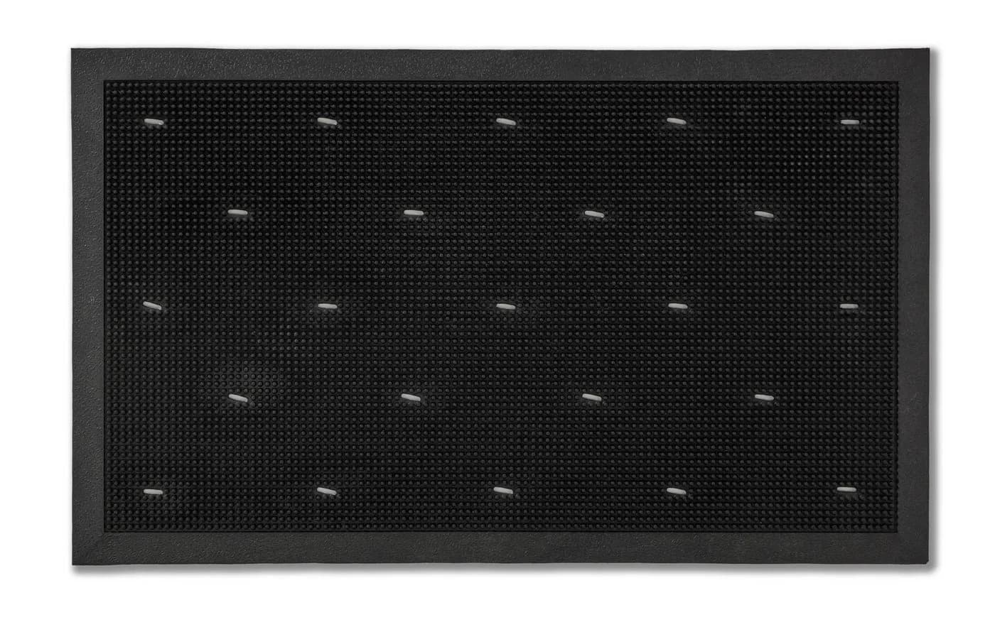 Astra Border Pin Fußmatte Schwarz Gummi Schmutzfangematte
