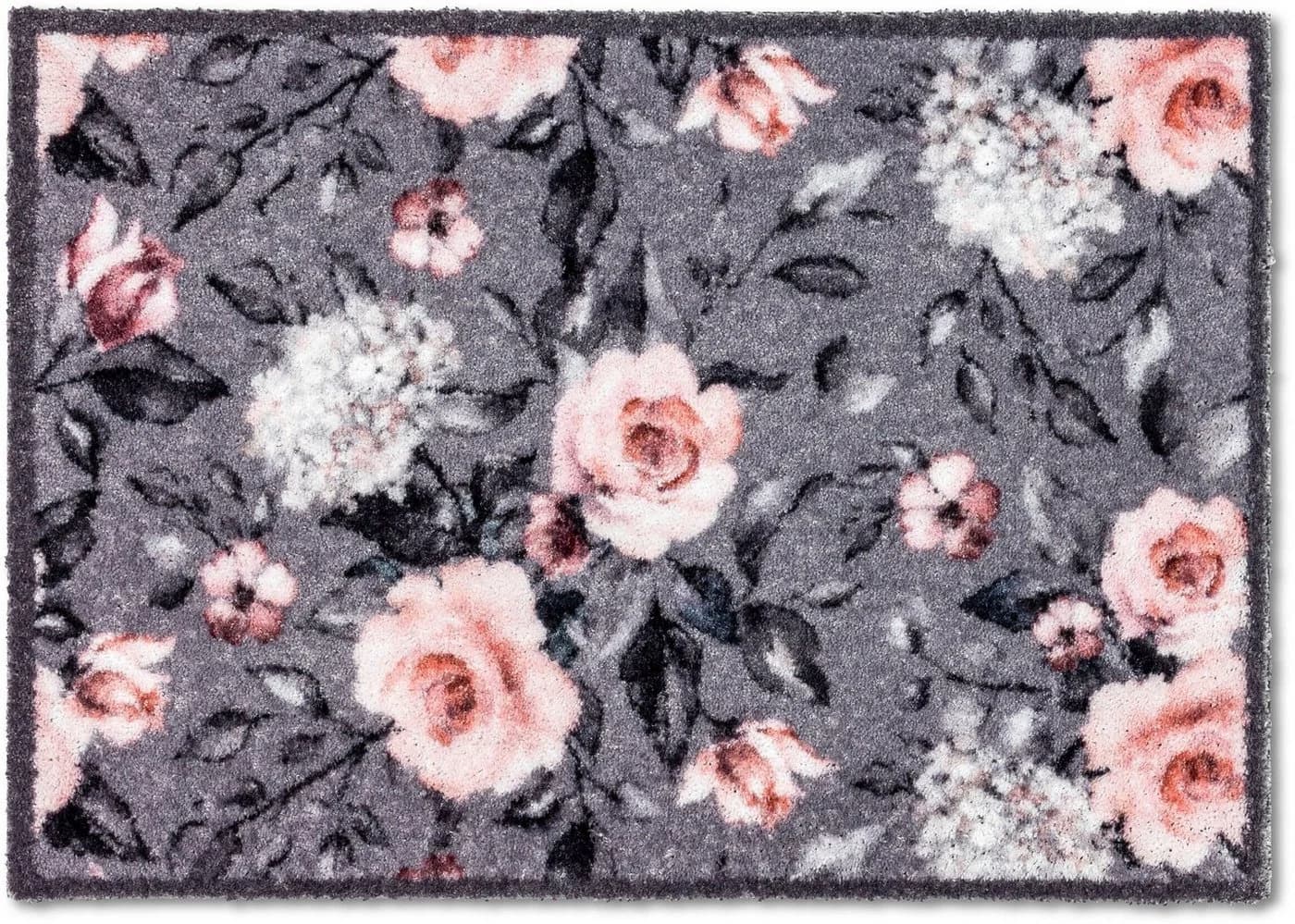 ASTRA Fußmatte Pure & Soft Grau/Rosa Blumenmuster - Bild 2