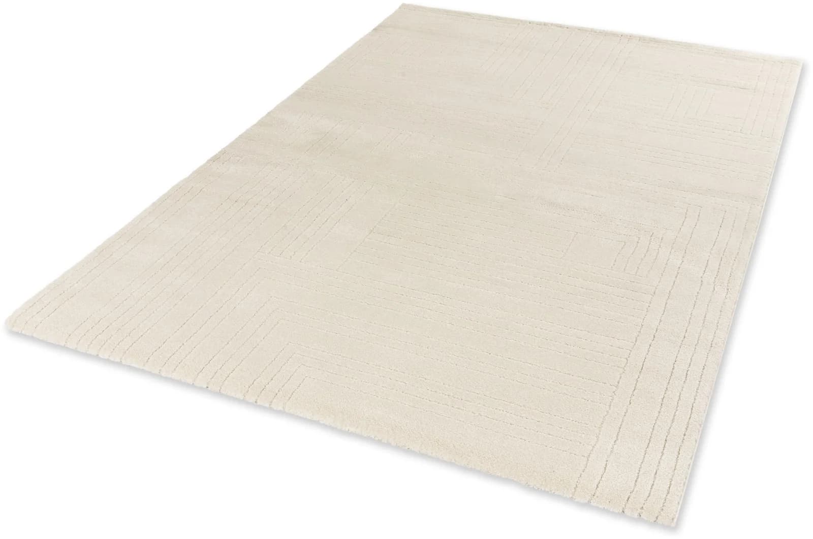 SCHÖNER WOHNEN Teppich Pure 6317-242 Creme Hoch-Tief-Struktur