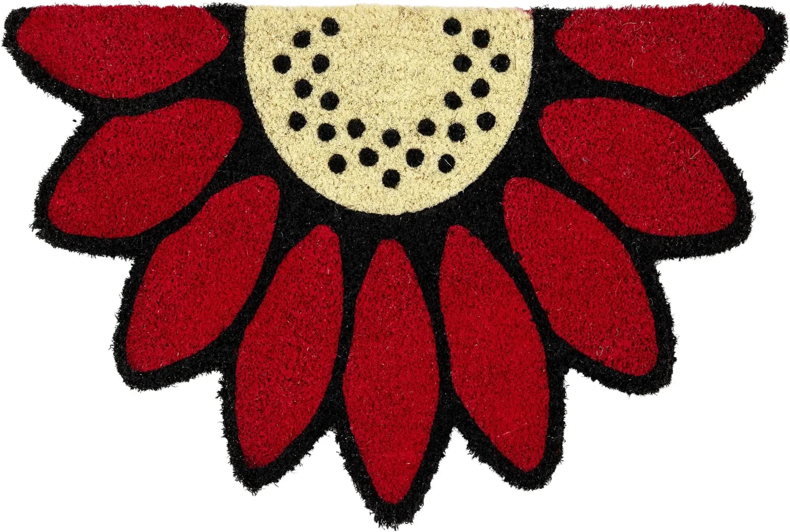 ASTRA Fußmatte Coco Style 027 Rot Kokos Blumenform