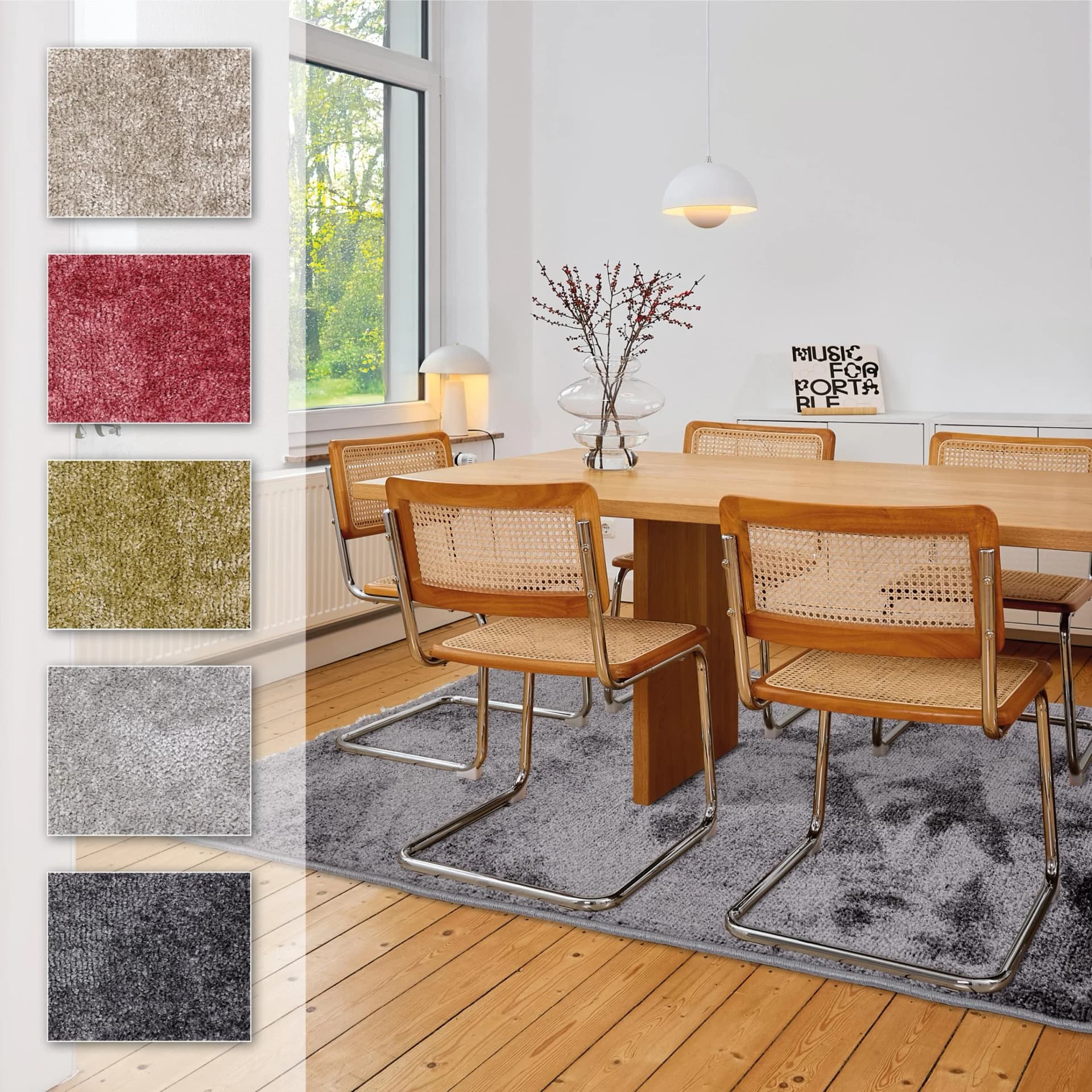 Astra Teppich Stevie 250 Anthrazit Polypropylen