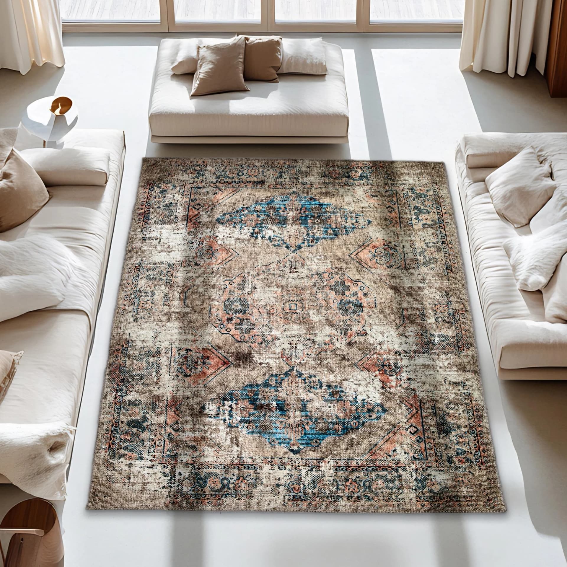 ASTRA Teppich Piper 253 Orientalisch Vintage Braun Kunstfaser