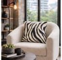 PICHLER Kissenhülle Zebra Noir Schwarz-Weiß Modern Bild 1