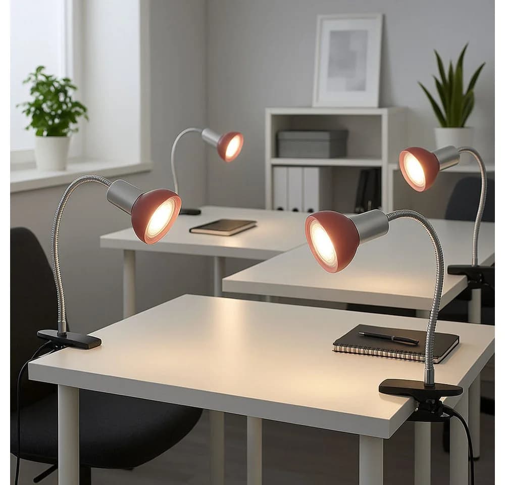 Briloner Leuchten LED Klemmleuchte Warmweiß Glas Metall - Bild 5
