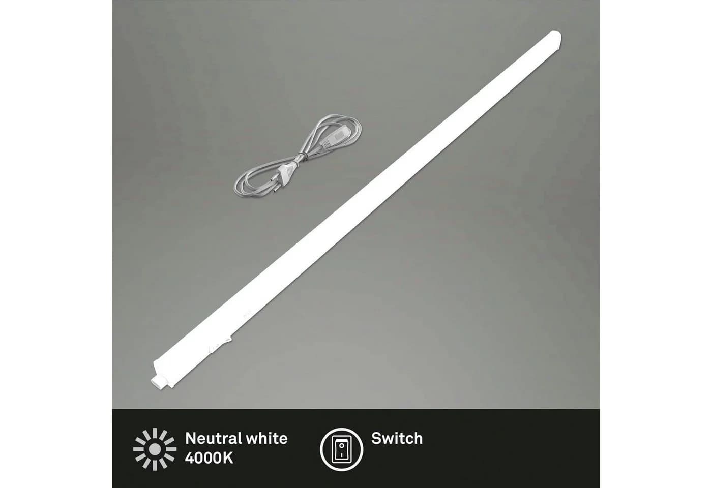 BRILONER LED Unterbauleuchte TOOK 87cm Chrom-Matt Neutralweiß - Bild 3