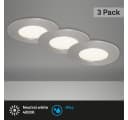 Briloner Leuchten LED Einbauleuchte FLAT IN 85x30mm Silber Bild 1