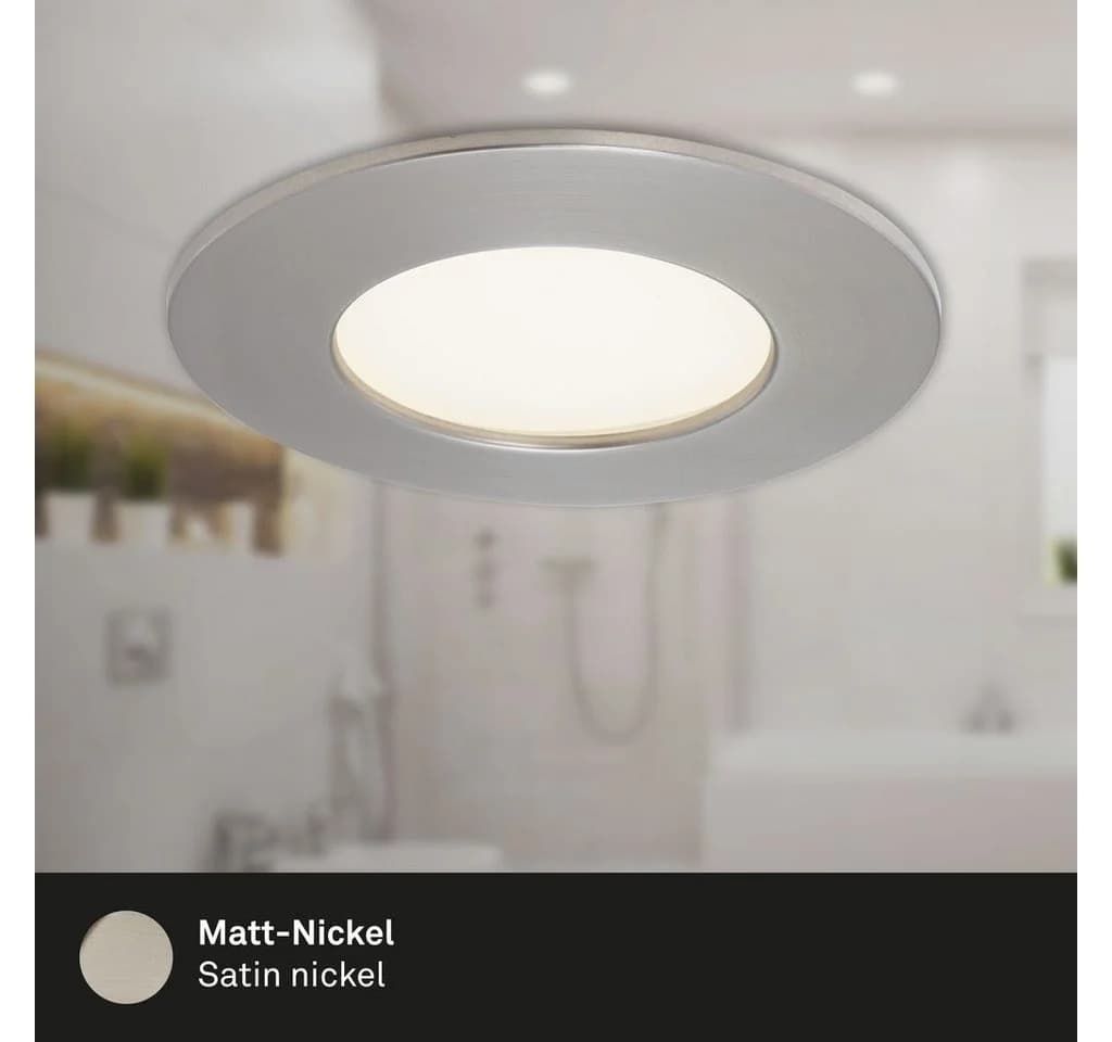 Briloner Leuchten LED Einbauleuchte FLAT IN 85x30mm Silber - Bild 4