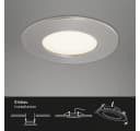 Briloner Leuchten LED Einbauleuchte FLAT IN 85x30mm Silber Bild 5