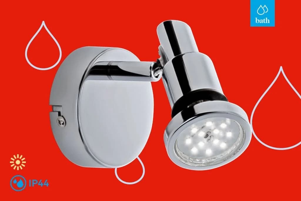 BRILONER LED Deckenspot FLAMO Silber Chrom IP44