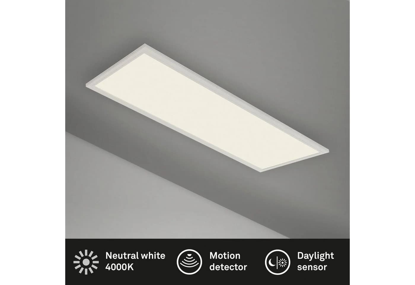 Briloner Leuchten LED Panel Deckenlampe mit Bewegungsmelder Weiß - Bild 4