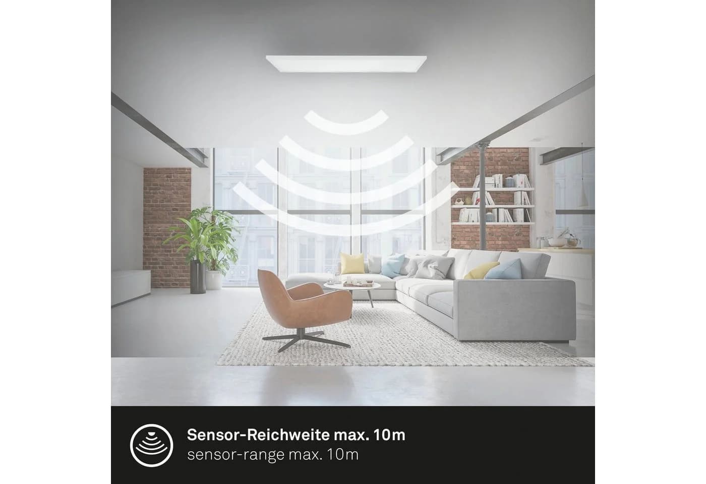Briloner Leuchten LED Panel Deckenlampe mit Bewegungsmelder Weiß - Bild 5